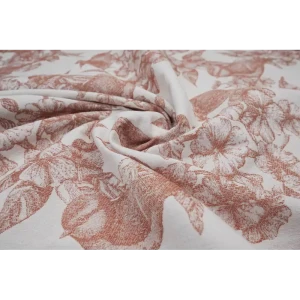 Ткань 1 п/м Жаккард Flemina 140 см цвет терракотовый