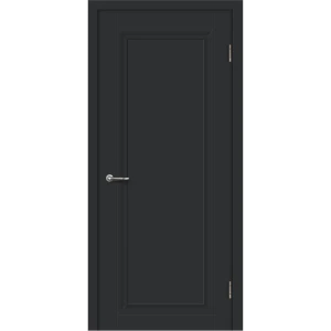 Комплект двери Нобиле глухая 80x200 см Hardflex цвет антрацит без доборов