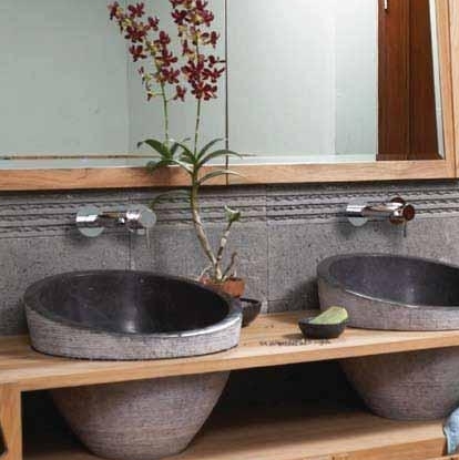 ORG012SDK Накладная раковина под столешницу  овальная BATi BALi