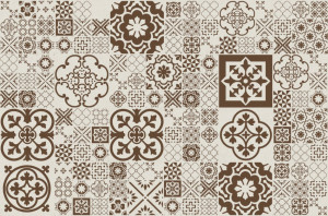 540 050 14 Печатный пробковый пол с разным дизайном Retile Brown GRANORTE Vita Decor