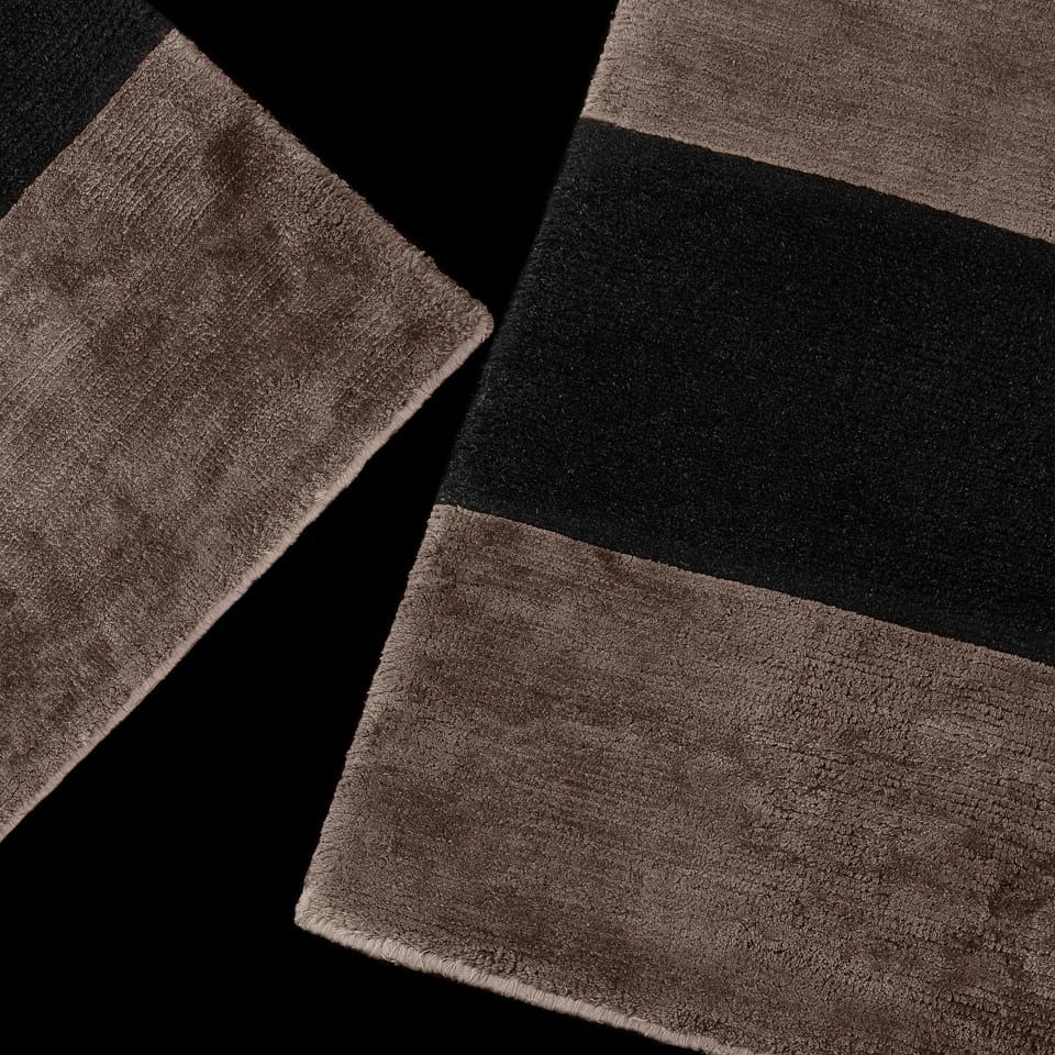 Полосатый прямоугольный ковер ручной работы Poliform STRIPES ARCH-00140589 - Вид №1