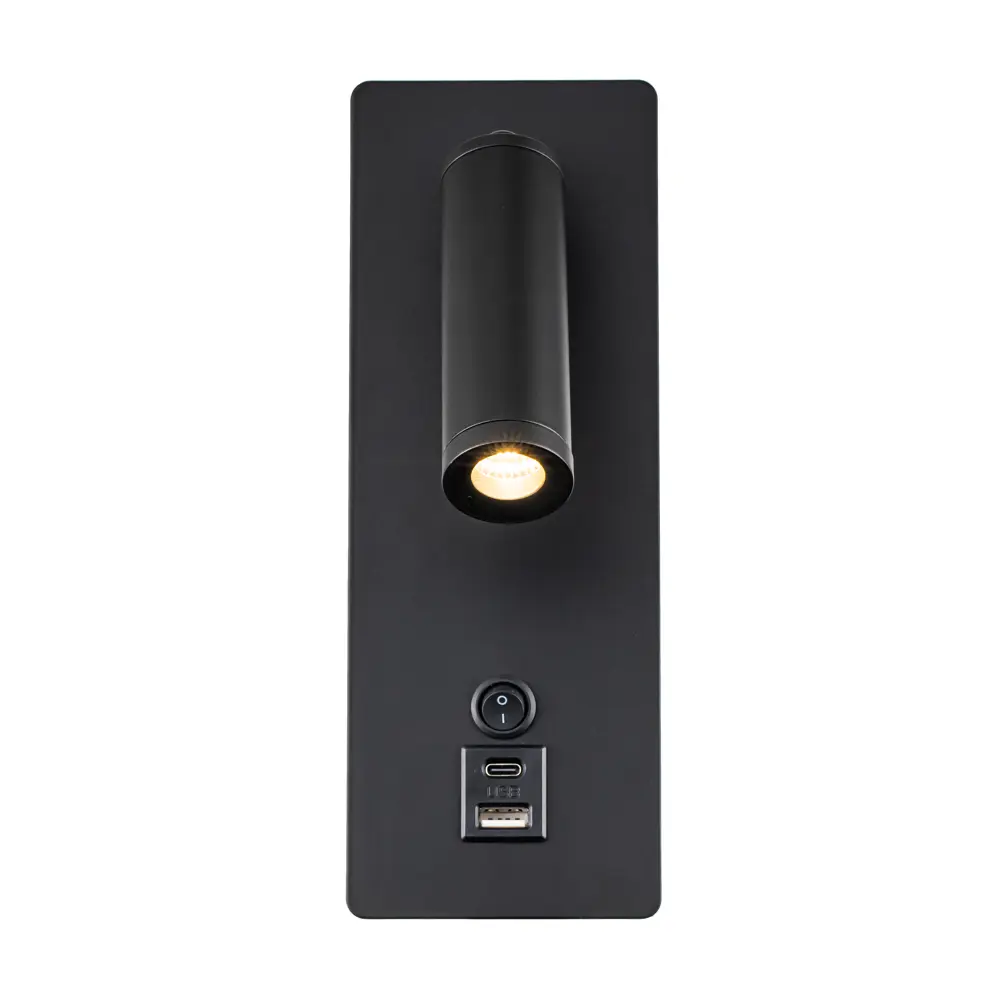 Настенный светильник светодиодный Freya FR5341WL-L3B 3 Вт USB цвет черный 89345563 STLM-2076697  - Вид №2