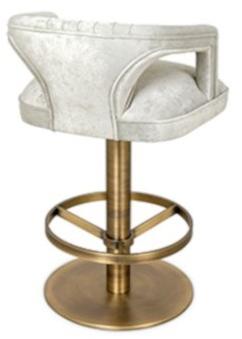 BRABBU Бархатный поворотный стул с подлокотниками Karoo sun-id-1505222 - Вид №2