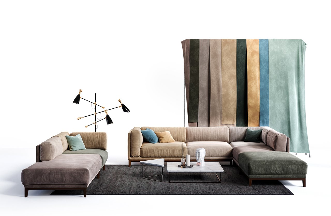 Диван Case угловой красный THE IDEA ДИЗАЙНЕРСКИЕ 210525 Красный  - Вид №6