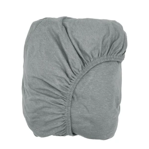 Простыня 200x200 см трикотаж на резинке цвет серый