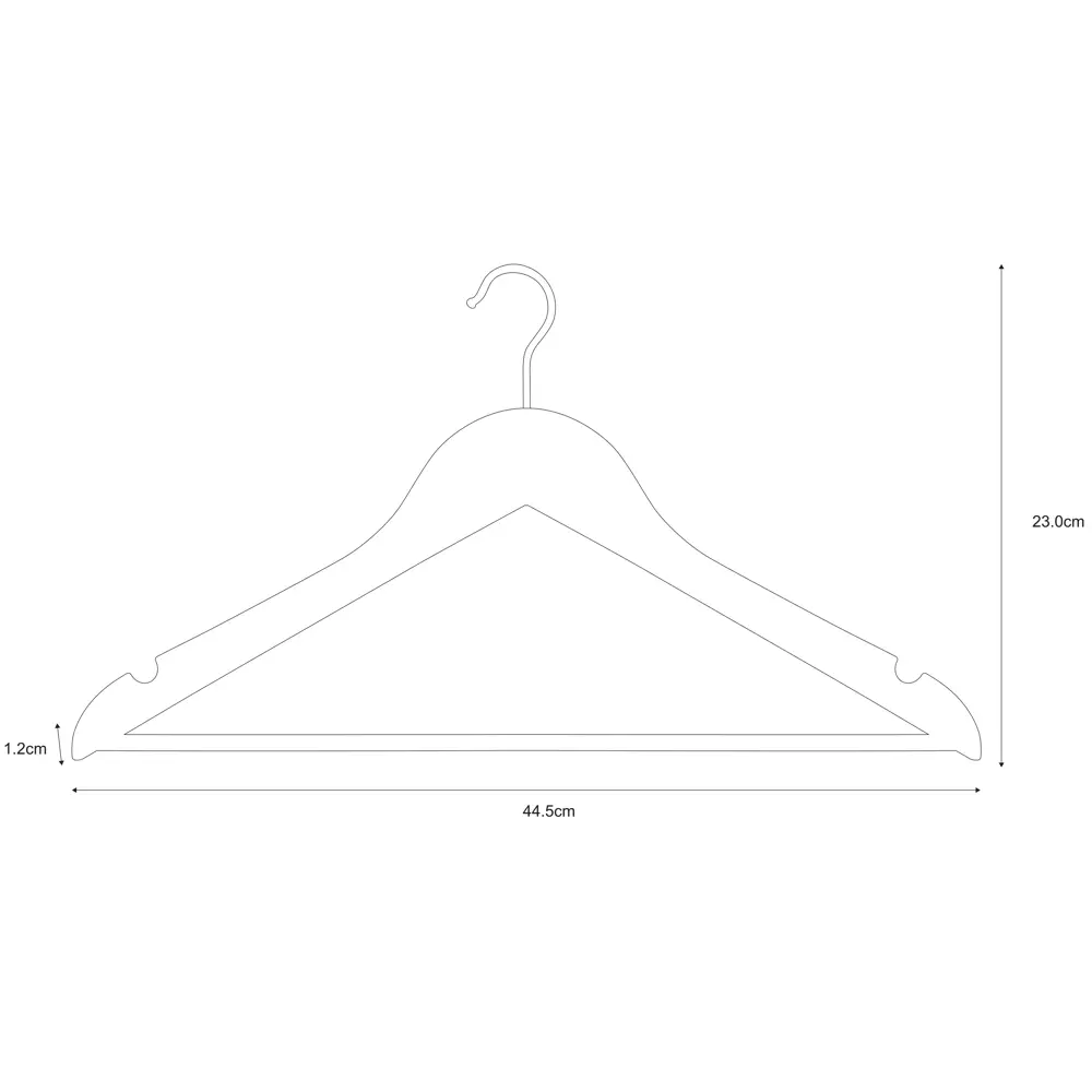 Плечики для одежды KONSENSA 44.5 см дерево цвет натуральное дерево 4 шт STLM-2075162 - Вид №10