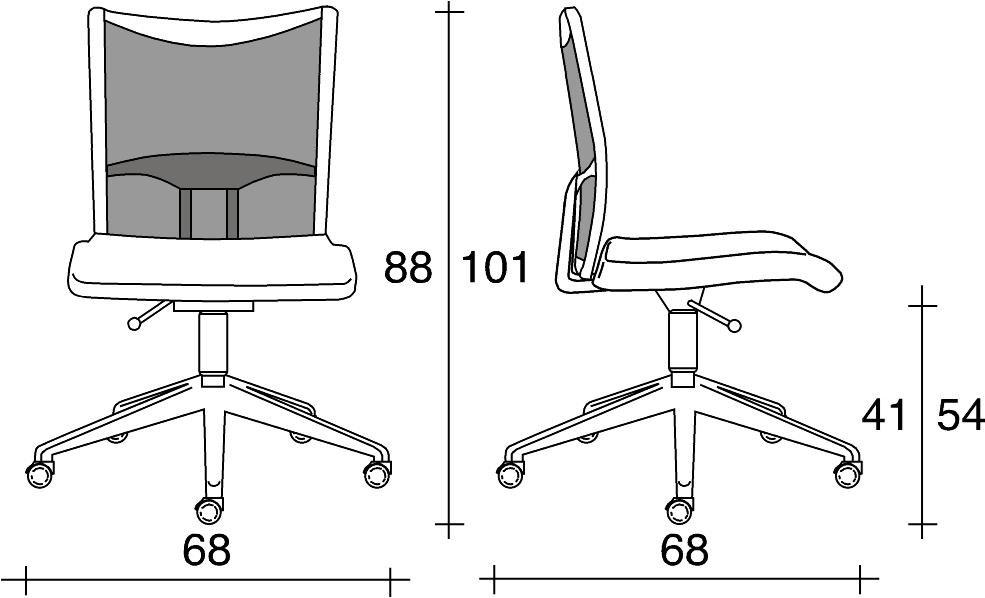 TALIN Поворотное офисное кресло из сетки с 5 спицами Avianet sun-id-1405989 - Вид №1