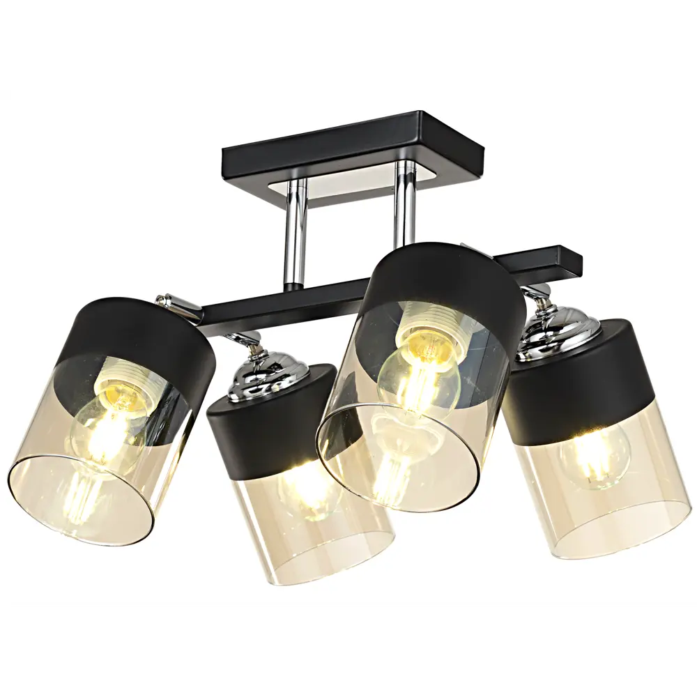 Люстра потолочная KREAFORTA Vereya 4 ламп цвет черный STLM-2118165 - Вид №3