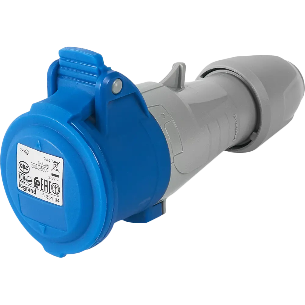 Розетка Legrand P17 Tempra Pro, 2 полюса, заземление, 16 А STLM-2193612