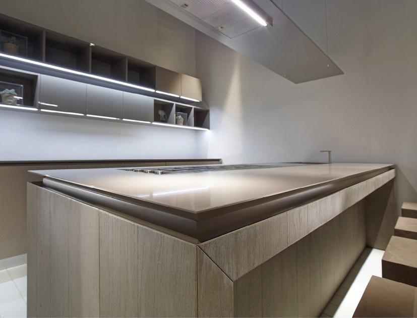 RIFRA Кухня с островом из сырого дуба, покрытого глиной Fly sun-id-1383139 - Вид №16