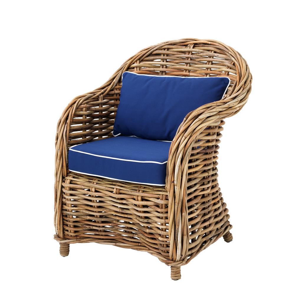 Стул Pretoria от Eichholtz EICHHOLTZ ДИЗАЙНЕРСКИЕ, EICHHOLTZ 062307 Синий  - Вид №1