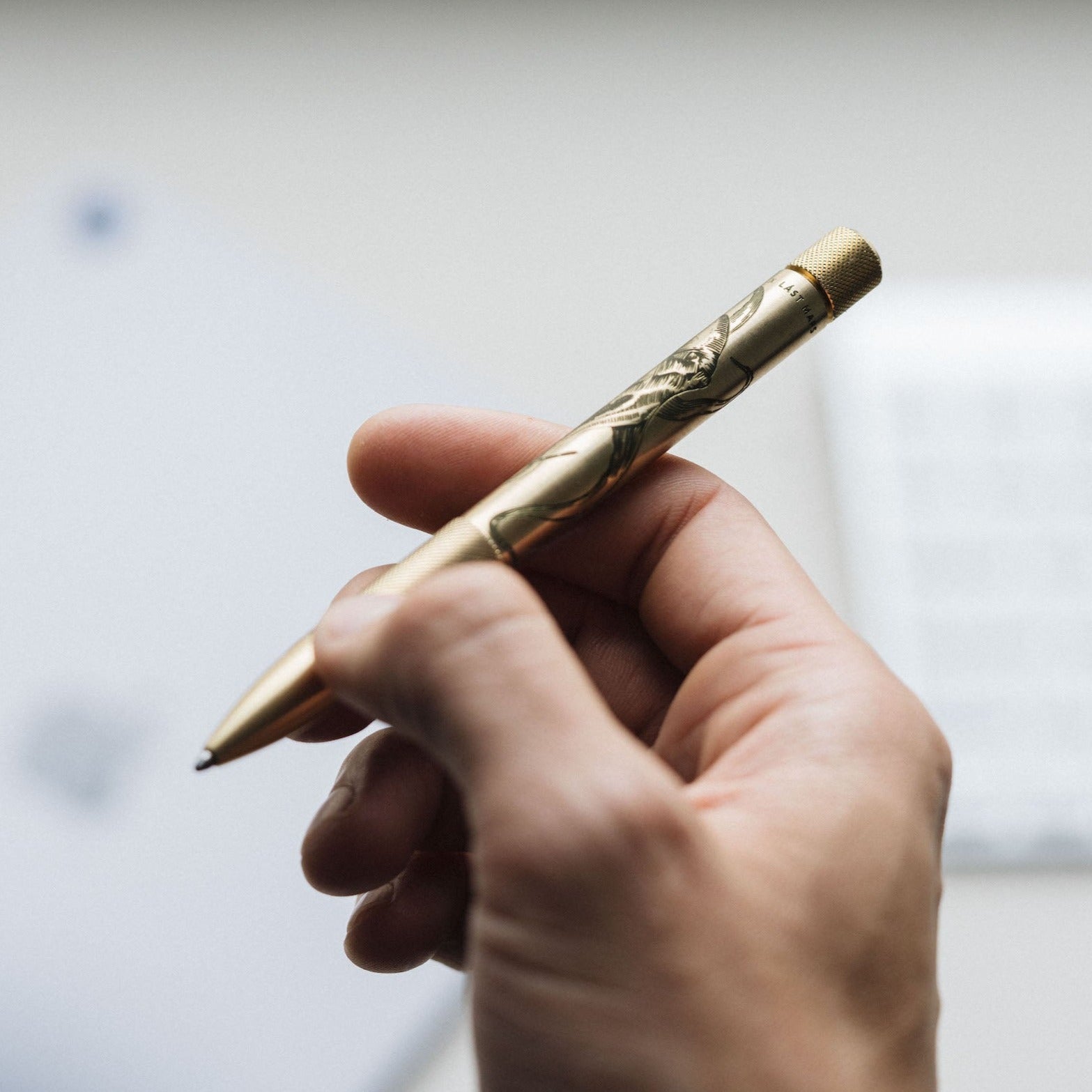 W204BRA-OCT X Lást Maps Octopus - Механическая ручка - Латунь Wingback  - Вид №1