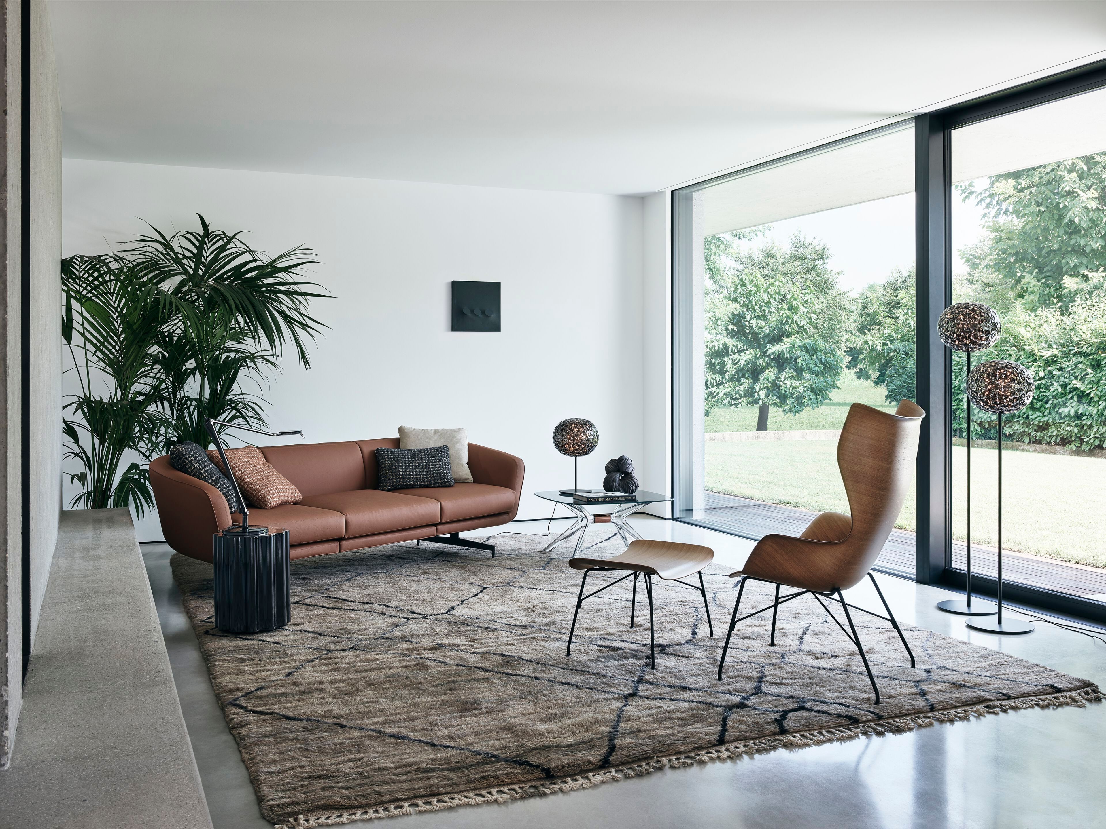 Затемняемый светодиодный торшер из инженерного пластика Kartell Planet ARCH-00078574 - Вид №4