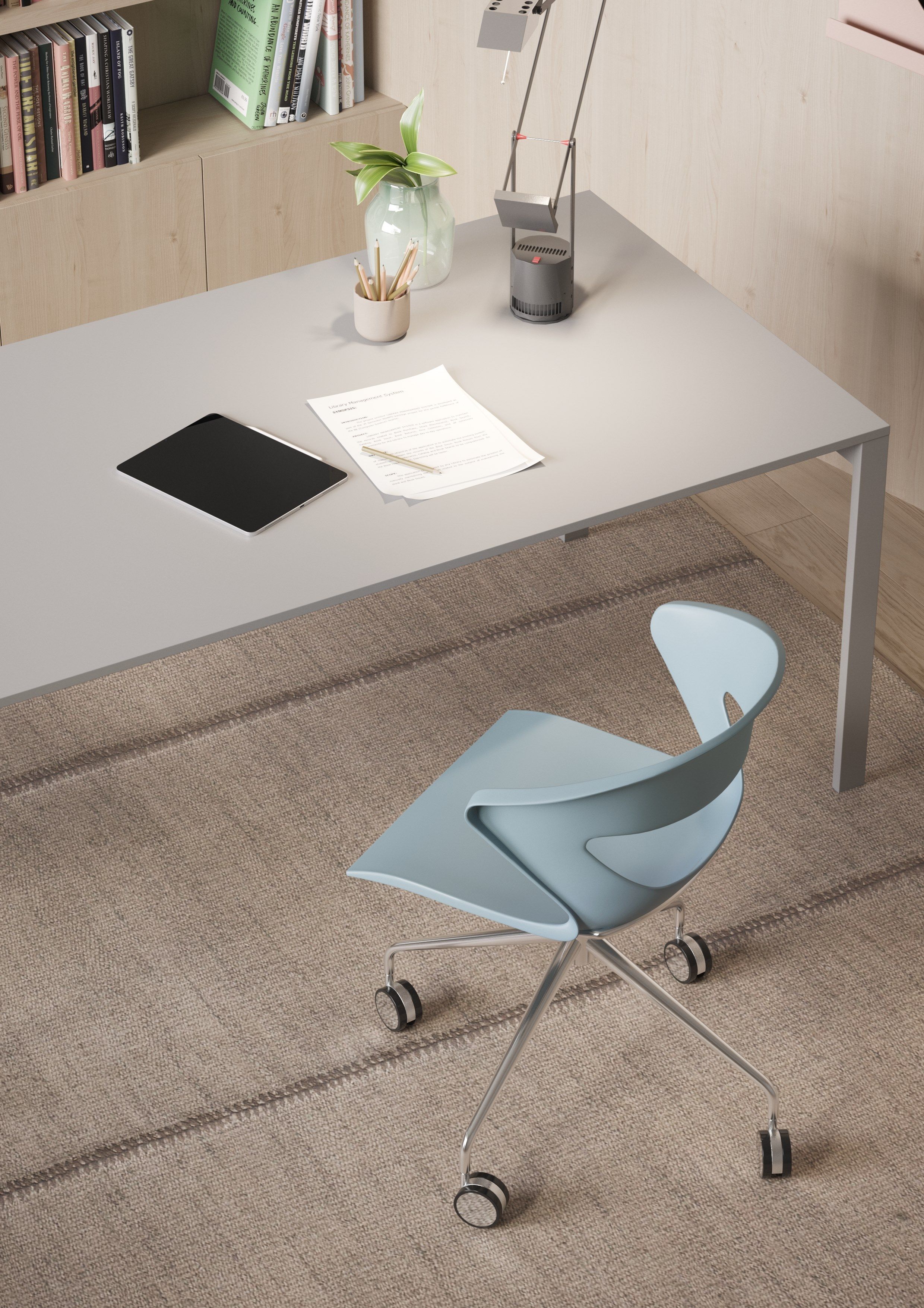 Регулируемое по высоте офисное кресло с колесами Kastel Kicca ARCH-00102516 - Вид №3