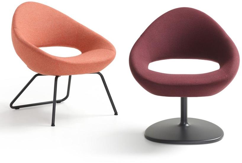 Artifort Вращающийся стул обитый тканью на жердочке sun-id-1448105 - Вид №5