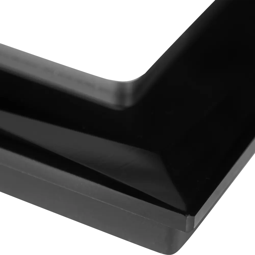 Рамка для розеток и выключателей Werkel Diamant 1 пост, цвет чёрный STLM-2210759 - Вид №1