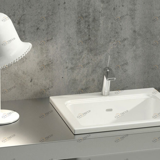 LP06053101 Накладная раковина под столешницу  овальная Disegno Ceramica 