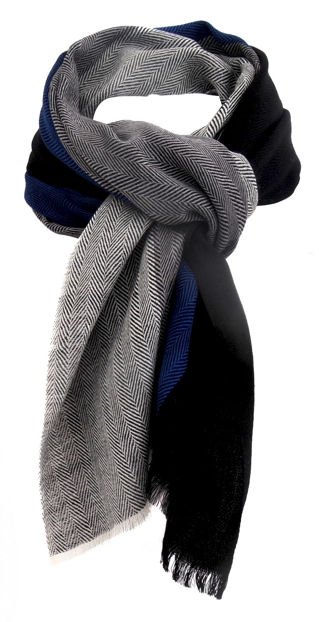 MAX_G Шарф MAX GREY 80/190 шерсть PETRUSSE Santreyd 