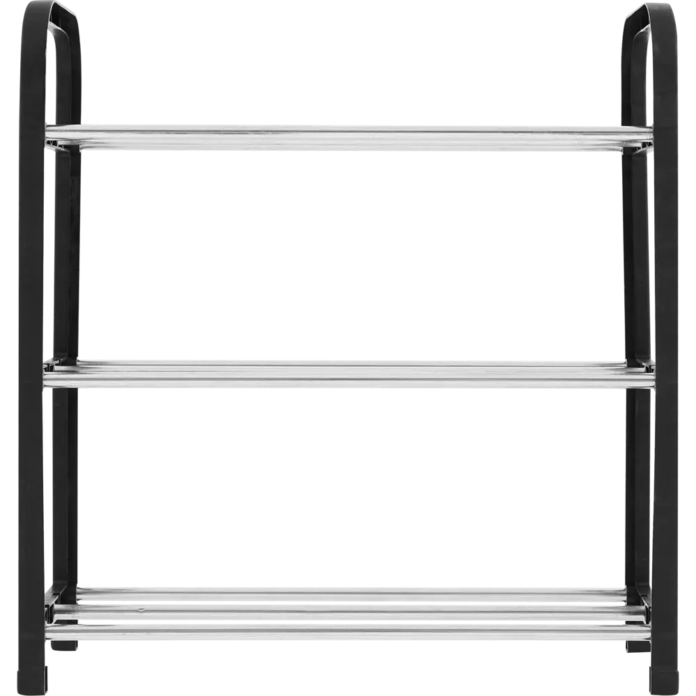 Этажерка для обуви Trinity 42x40x19 см 3 полки пластик черный Santreyd STLM-2083755 - Вид №2