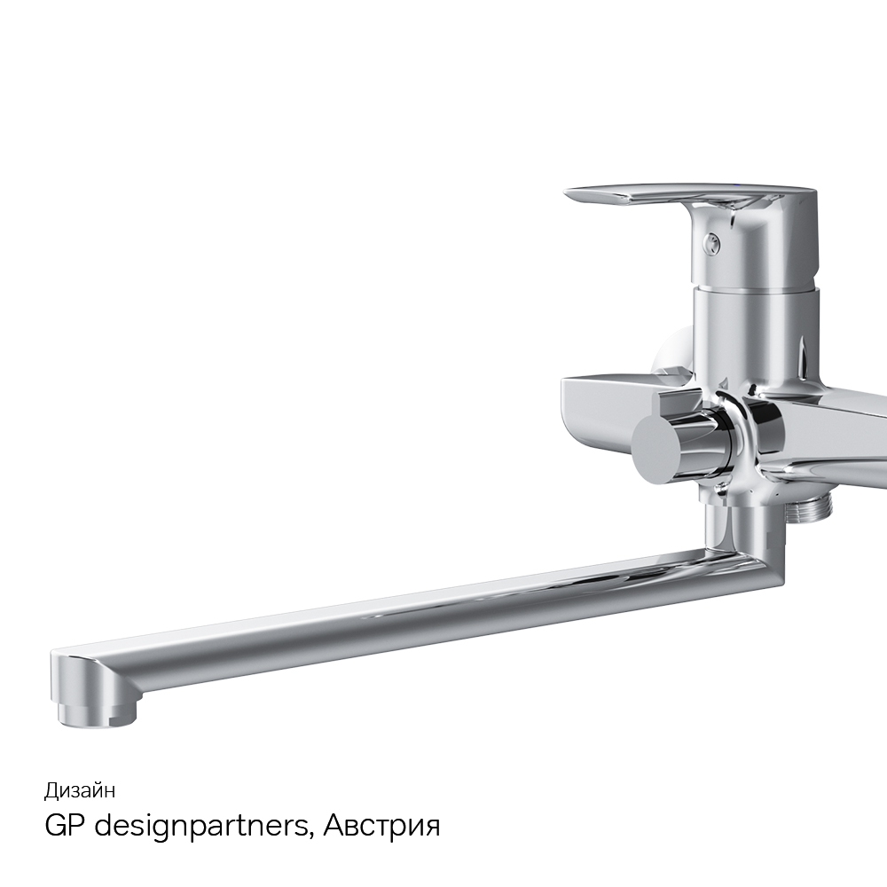 F90A90000 смеситель для ванны/душа излив 320 мм хром шт. AM.PM Gem - Вид №8