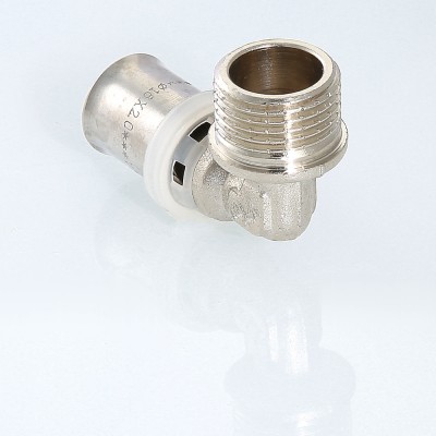 VTm.253.N.002606 Пресс-фитинг – угольник с переходом на наружную резьбу Valtec 26 мм х 1"  - Вид №5