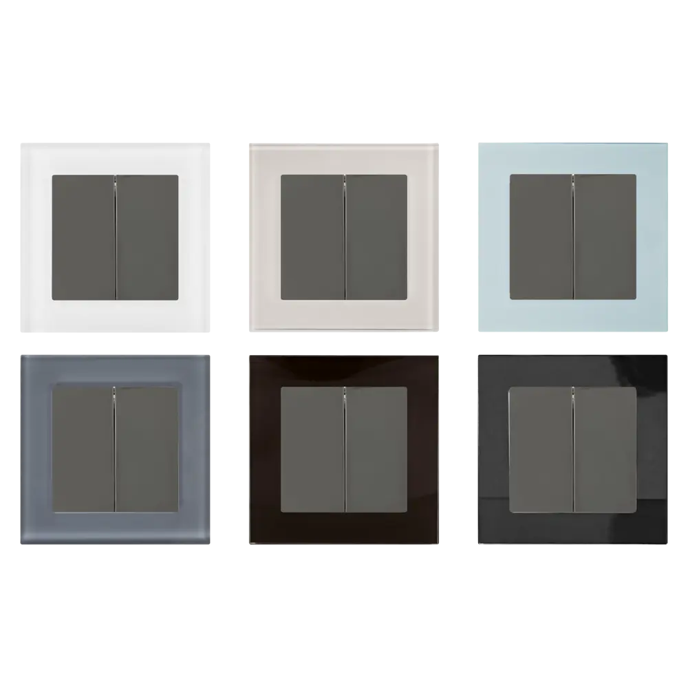 Выключатель встраиваемый Werkel 2 клавиши, цвет серо-коричневый STLM-2014396 - Вид №1