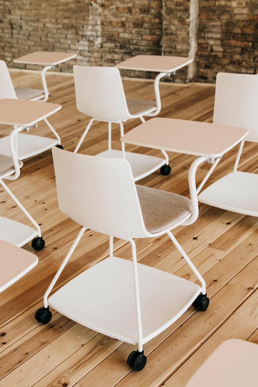 ENEA Стул для конференций из полипропилена с ящиком для хранения Tray sun-id-1463772 - Вид №4