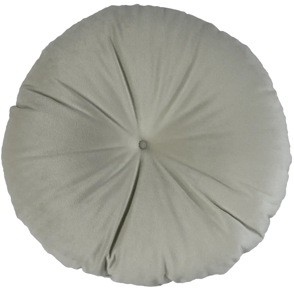 Подушка Бархат ø37 см цвет серый 82707622 STLM-2048414 LINEN WAY 