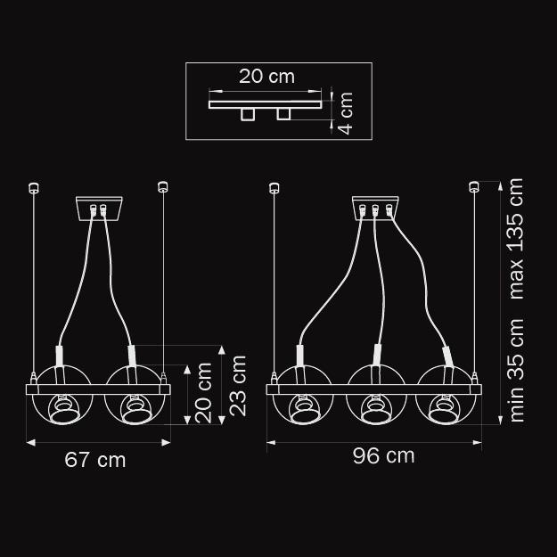Подвесной светильник Lightstar Palla 803161 LIGHTSTAR ДИЗАЙНЕРСКИЕ, PALLA 070433 Хром  - Вид №1