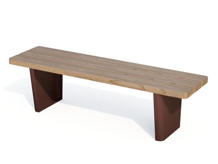 Деревянная скамья без спинки Studio Città GREEN PARK ARCH-00114134