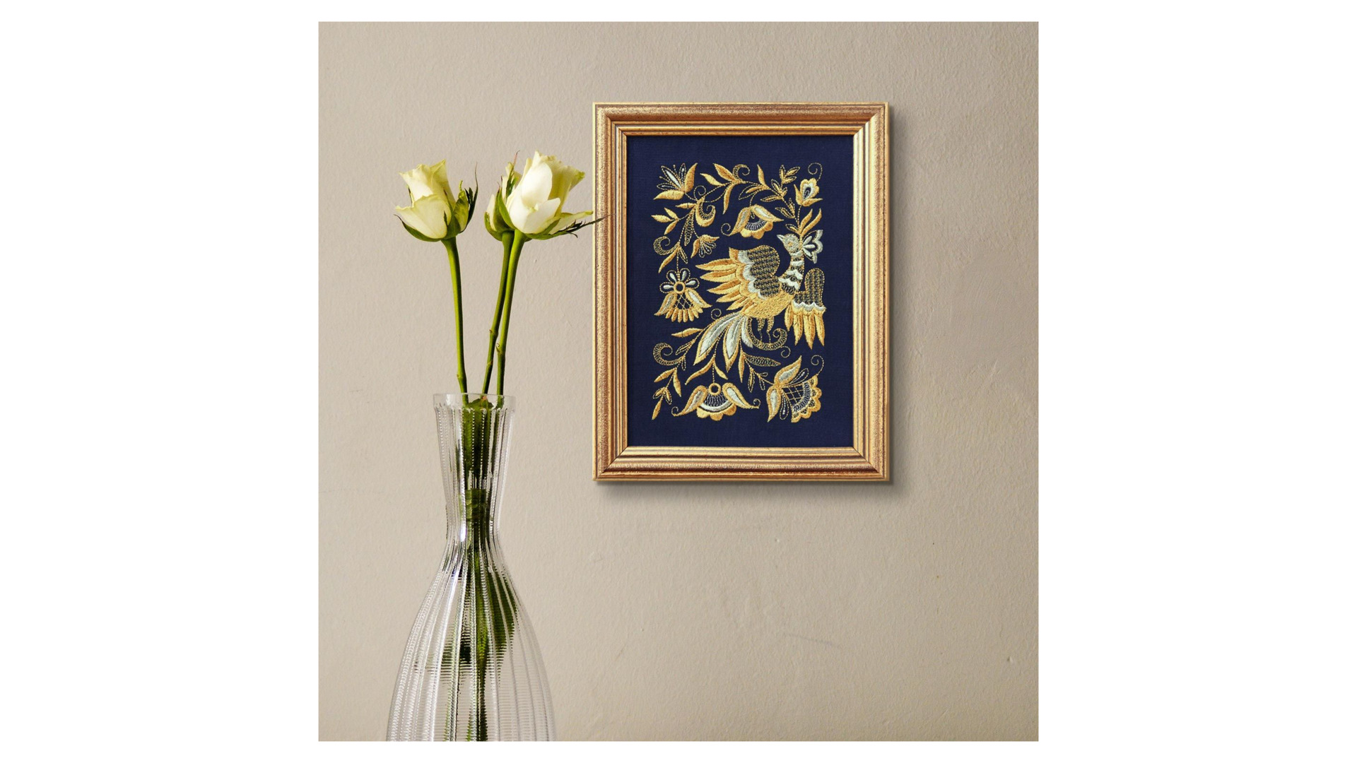 10660401 Торжокские золотошвеи Панно "Птица Весна" Разм. 22*19/17*14 Рис. 1358  - Вид №1