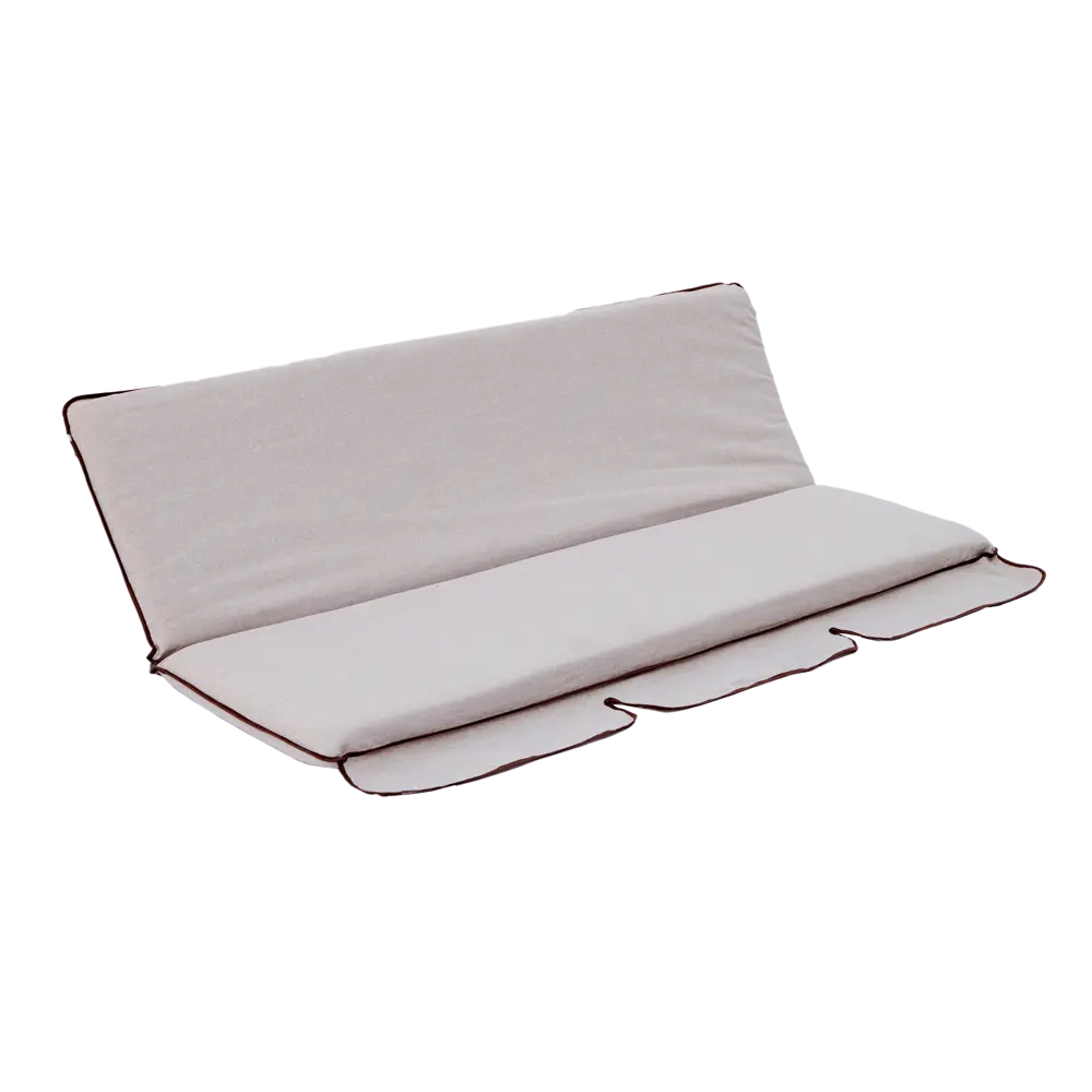 Подушка на сиденье Naterial Aniva 57x180 см цвет серебристый/бежевый STLM-2101170