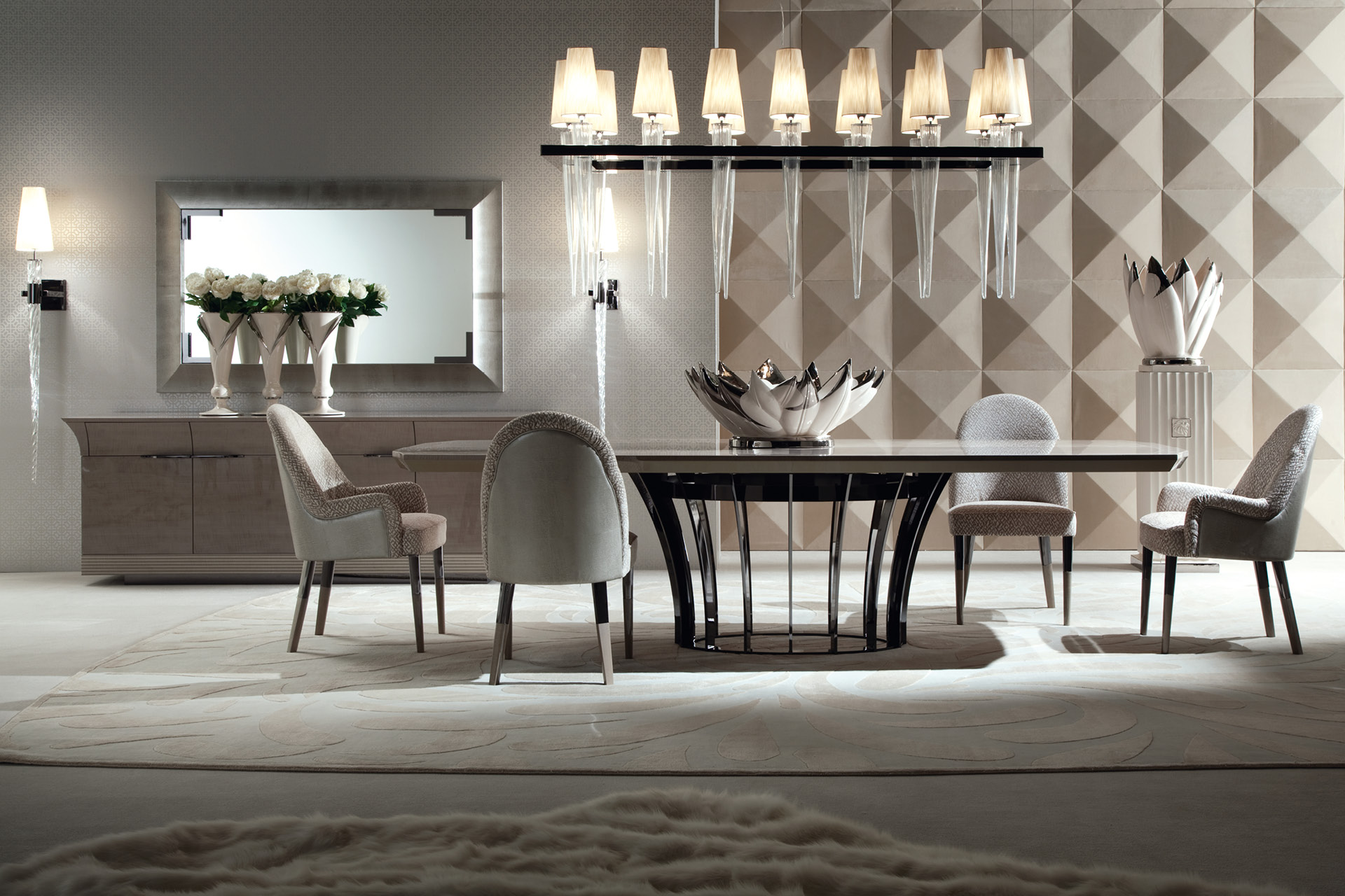 6800 Alchemy прямоугольный стол в форме лодки - giorgio collection - Вид №3