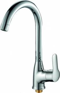Смеситель для кухни Rush Crete CR3535-22 с высоким поворотным изливом, хром