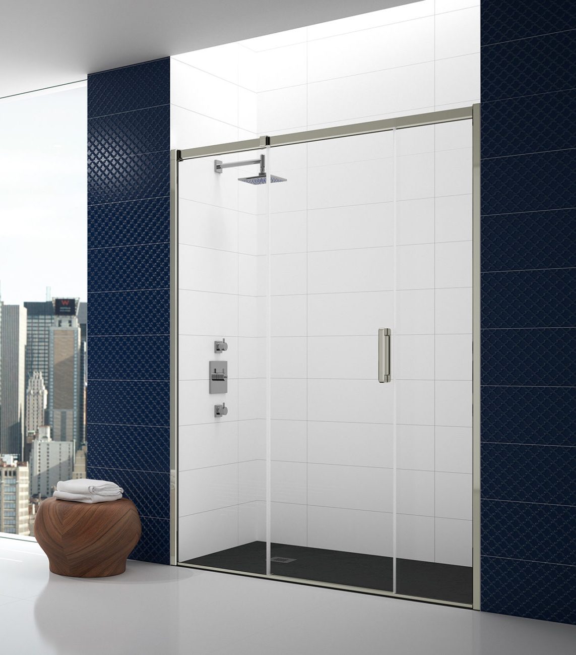 Дверь в нишу GSR1700H L или R Merlyn Arysto Хромированный 