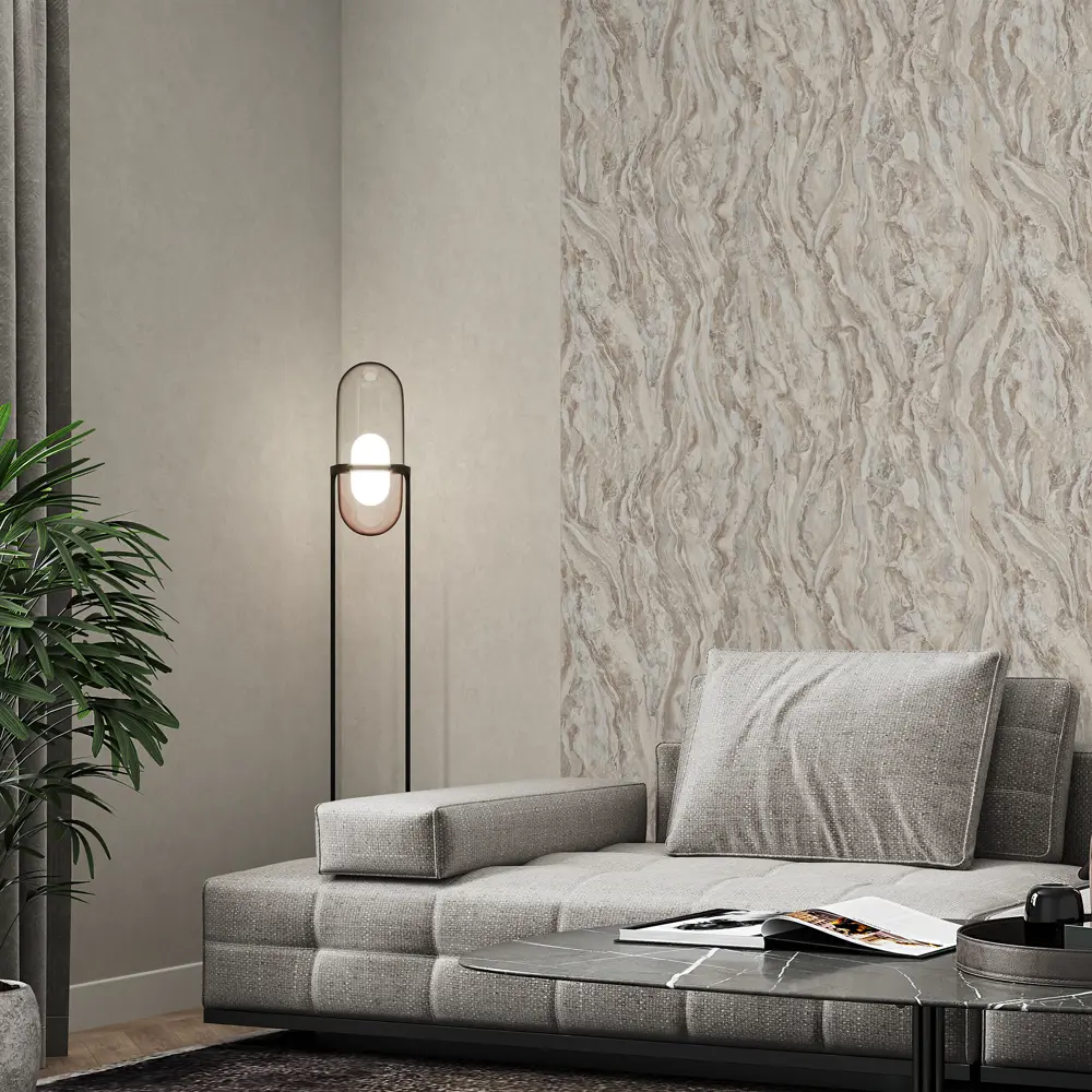 Обои флизелиновые Palitra Home светло-бежевые 1.06 м HC71531-18 Onyx STLM-2099661 - Вид №2