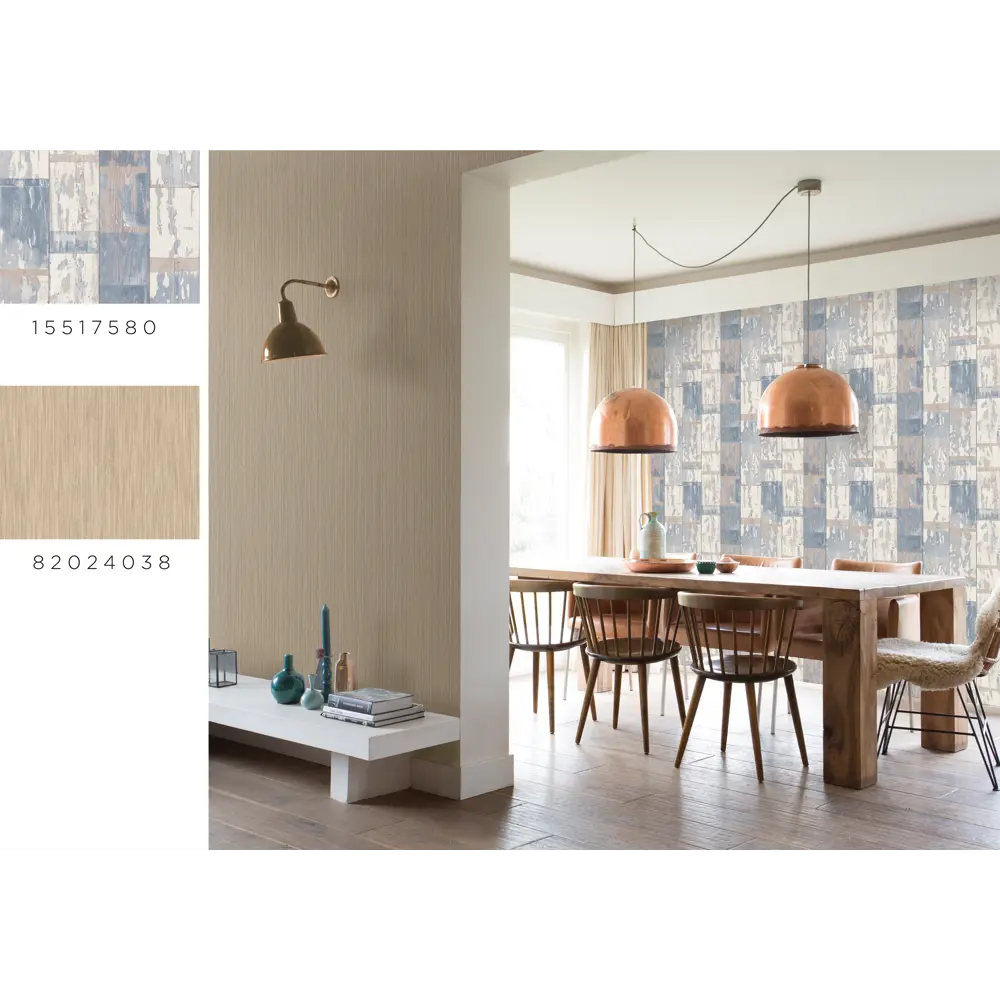 Обои флизелиновые Rasch Metal Spirit синие 0.53 м 587128 STLM-2182715 - Вид №7