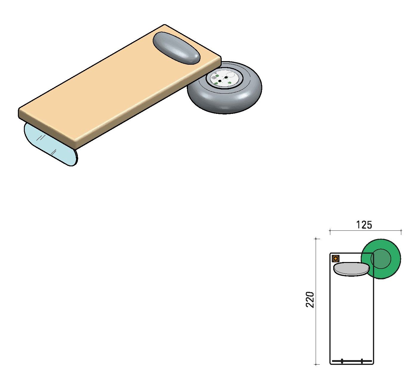 Фиксированная тканевая кровать с хромотерапией Varaschin WELLNESS THERAPY ARCH-00063555 - Вид №19
