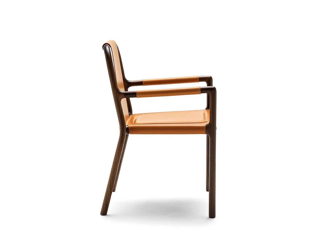 Стул из ореха Canaletto с кожаной обивкой CEPPI коллекция 2024 ARCH-00116608 - Вид №1