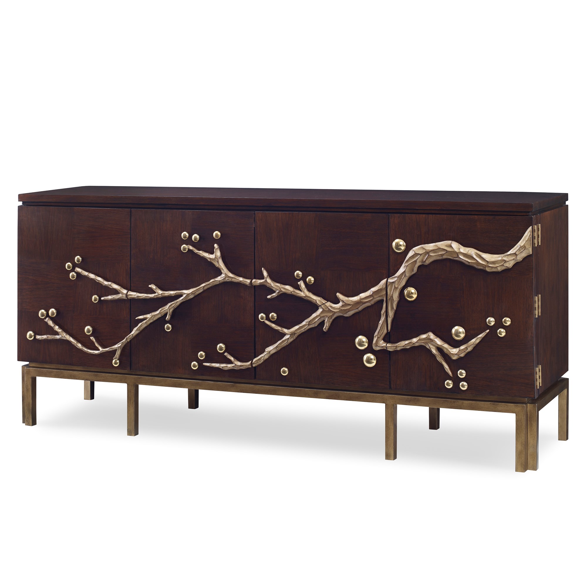 Шкафы 06809-820-002 Cherry Blossom Media Cabinet - Walnut Ambella  - Вид №1