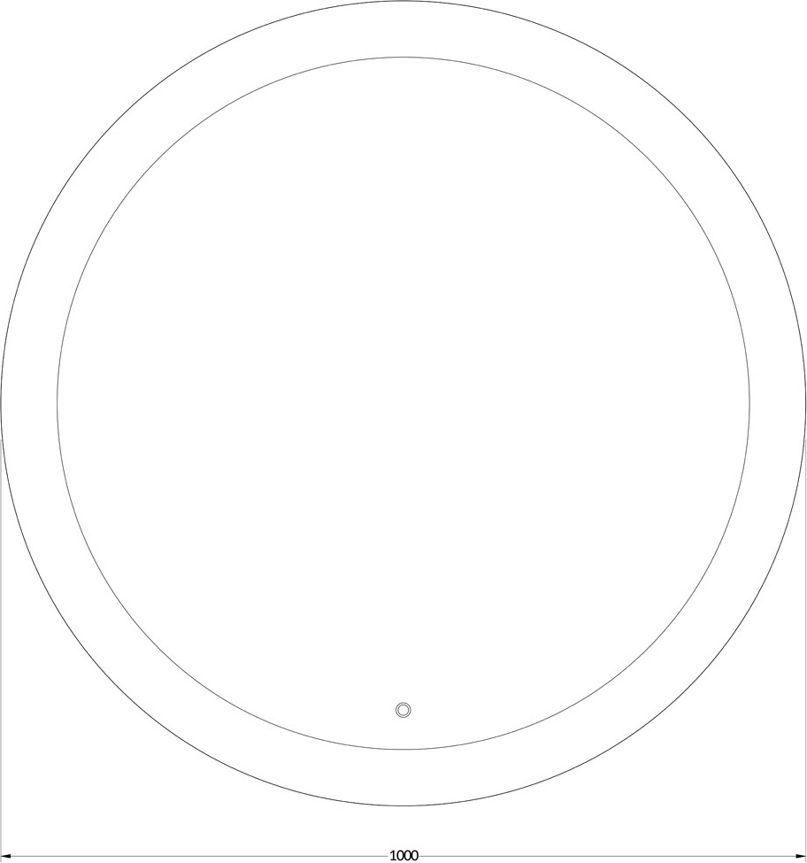 BY 2627 Зеркало с LED-подсветкой 25,5 W EVOFORM Ledshine - Вид №1