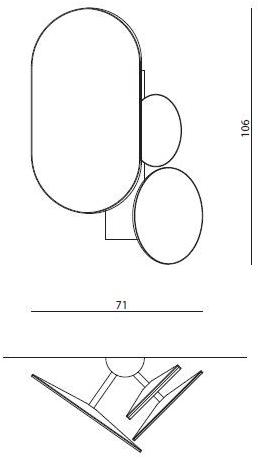 Visionnaire Овальное настольное зеркало из хромированного металла Rebel sun-id-1391000 - Вид №2