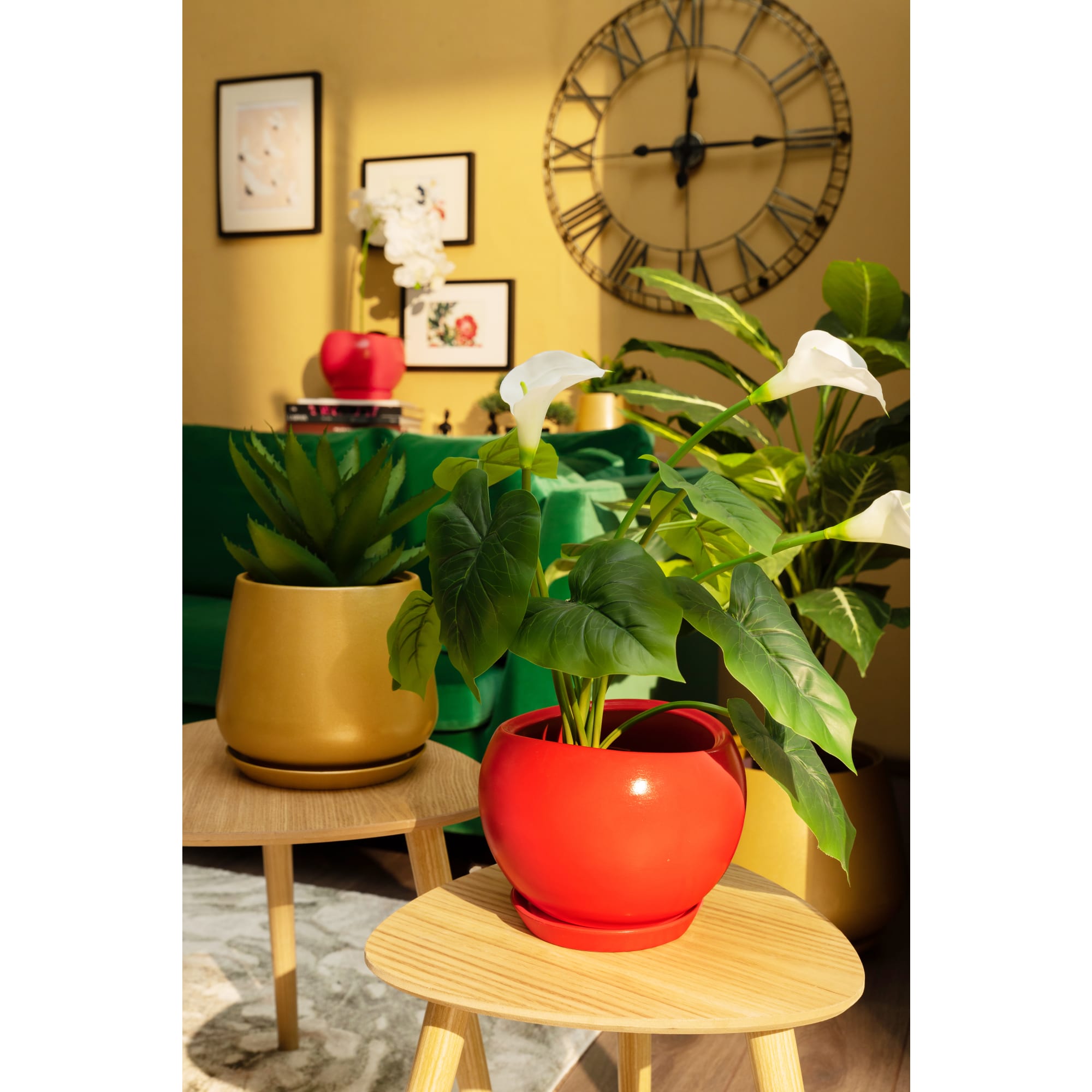 81932587 Горшок цветочный ø28 h24.5 см v15 л керамика красный Адель Santreyd - Вид №4