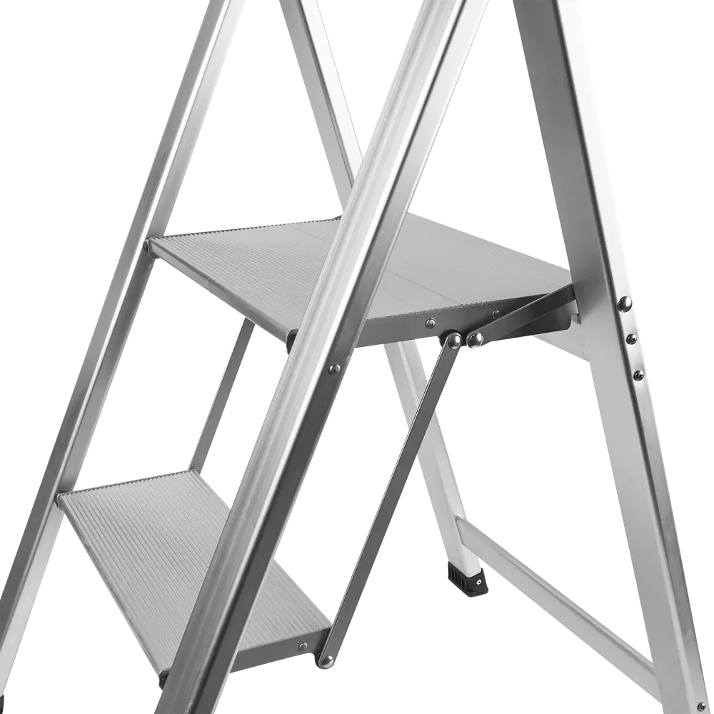 Стремянка алюминиевая Hailo Basicline DK40 2 ступени, максимальная нагрузка 150 кг Santreyd STLM-2152140 - Вид №5