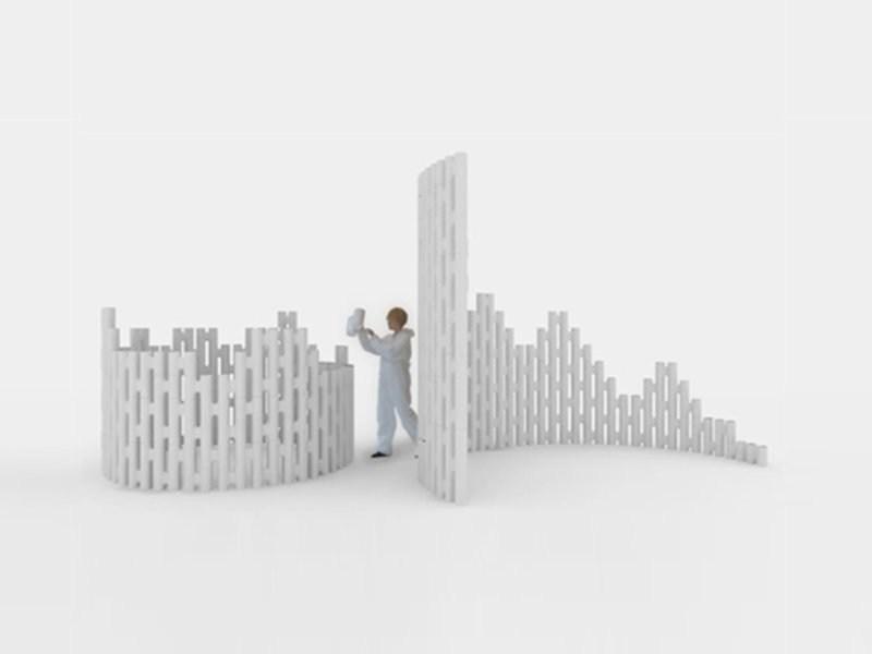 Movisi Отдельностоящая офисная перегородка из полипропилена sun-id-1514124 - Вид №1