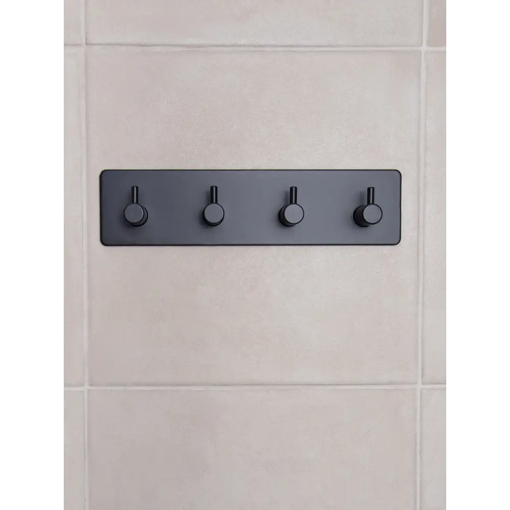 Крючок самоклеящийся квадрат четверной черный Santreyd STLM-2029504 - Вид №8