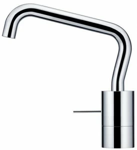 JUSTIME Однорычажный смеситель для кухни из хромированной латуни с поворотным изливом Lucky 7 6777-96-80cp