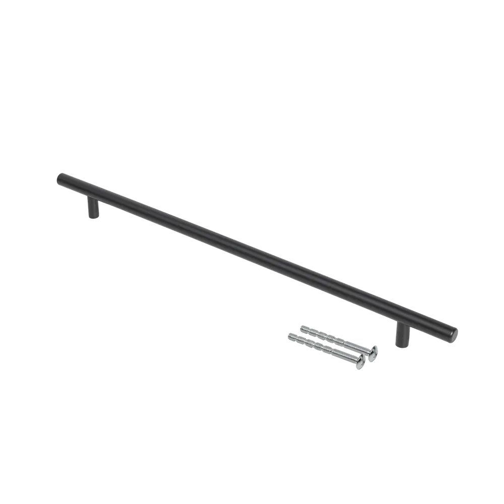 Мебельная ручка-рейлинг KONSENSA 400 мм черная STLM-2006082 - Вид №3