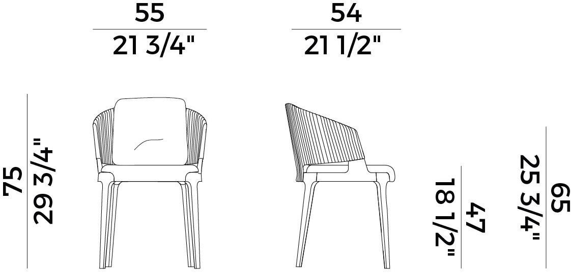 Potocco Садовый стул с обивкой Velis 942/par - Вид №8