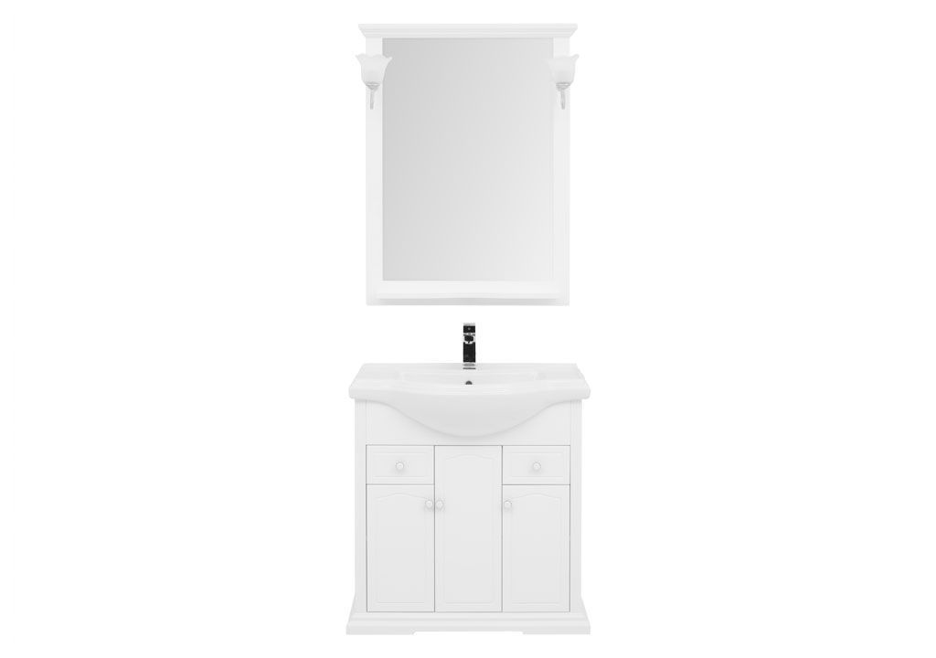 Мебель для ванной Aquanet Лагуна Классик 80 белый 00203779 - Вид №2